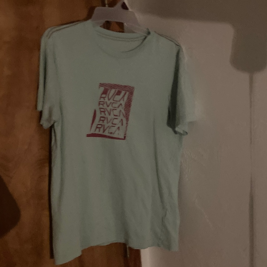 Rvca Light Green Graphic Tee